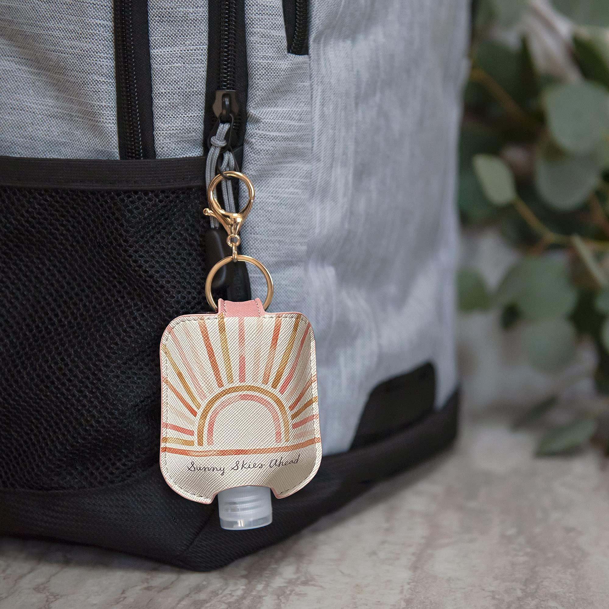 Refillable Travel Hand Sanitizer Holder with Keychain - Portable Mini Bottle for Clean & Germ-Free Hands | Perfect for Purse, Backpack & On-the-Go Use