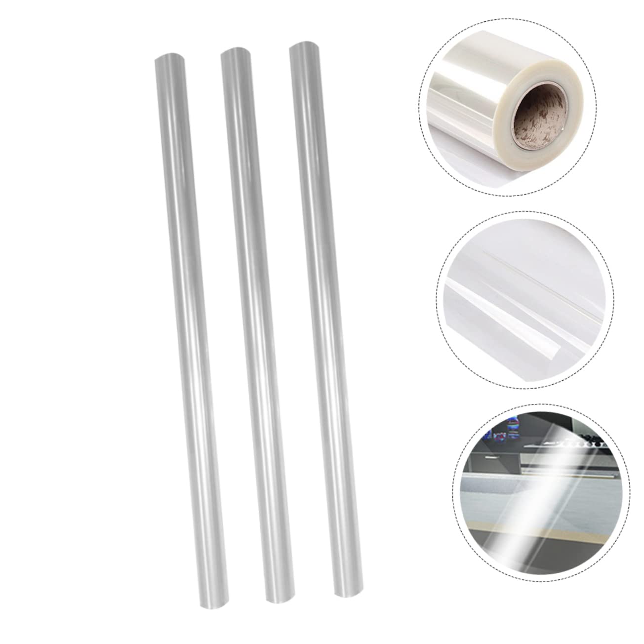 Mobestech 6 Rolls Kitchen Greaseproof Stickers - Self Adhesive Tile Stickers, Cabinet Stickers, Washable Wallpaper for Kitchen, Clear Wall Protector, Aluminum Foil Backsplash (Perfect for Countertops, Cabinets, Refrigerators & Floors)