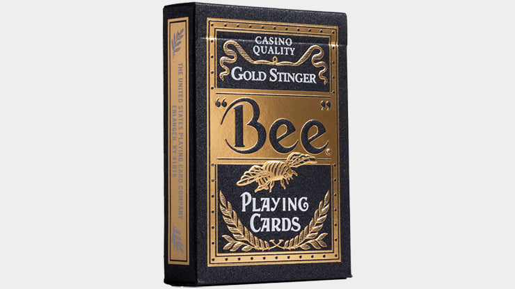 Bee Gold Stinger Playing Cards - Premium Poker Cards for Magic Tricks, Cardistry & Casino Games - Perfect for Parties, Game Nights & Professional Performances