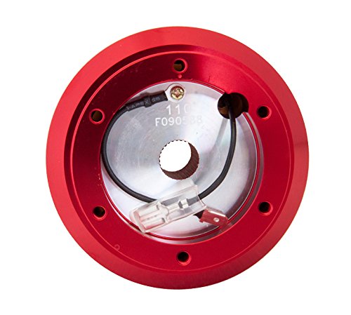 NRG Innovations NRG-SRK-110H-RD Quick Release Steering Wheel Hub Adapter - 6x70mm Bolt Pattern, Red Racing Style for Drifting & Sim Racing - Perfect for Track Days, Car Meets & Gaming Setups