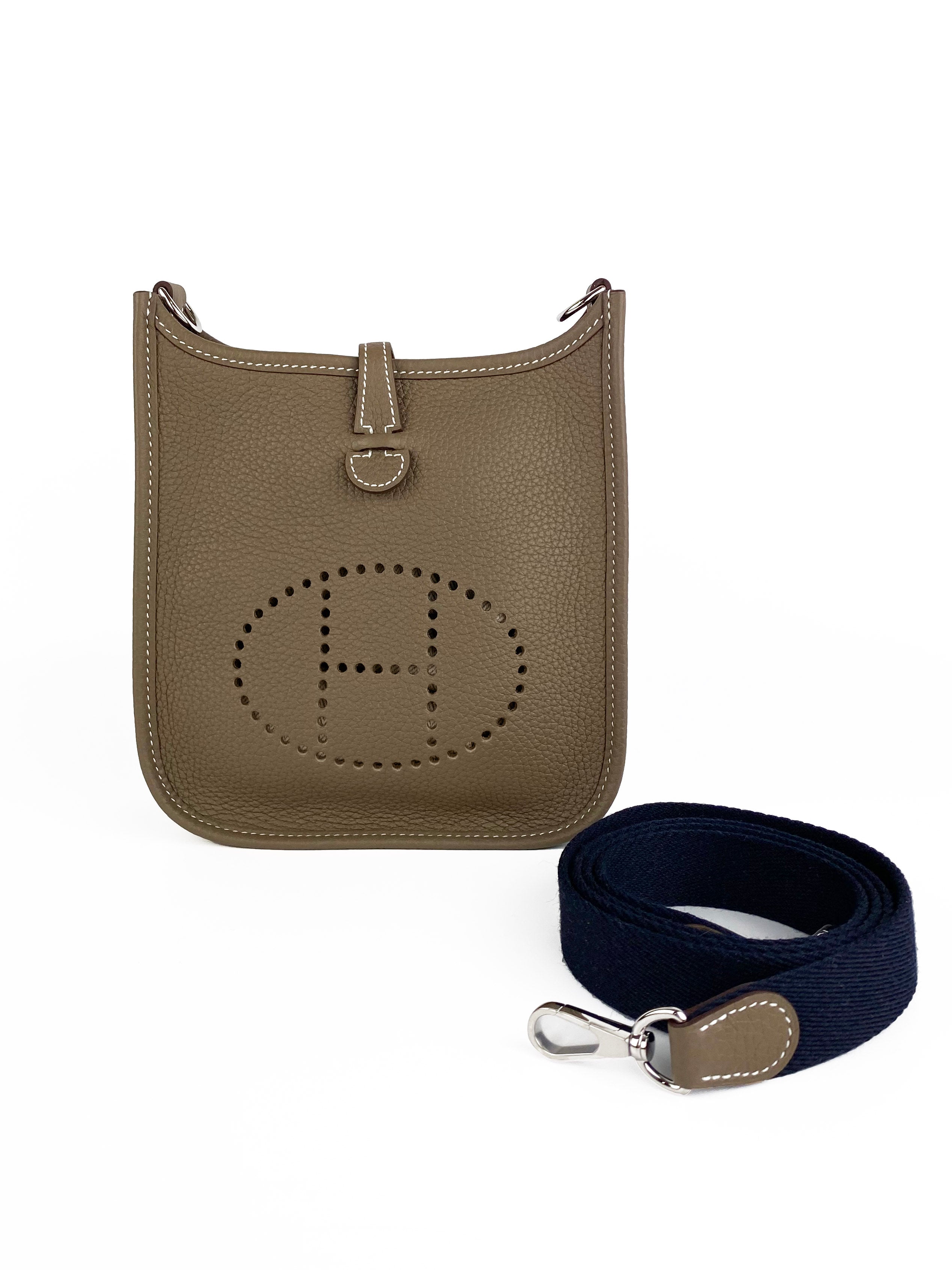 Hermes Evelyne 16 Bag in Etoupe - Luxury Crossbody Shoulder Bag for Women | Perfect for Everyday Use, Travel & Work