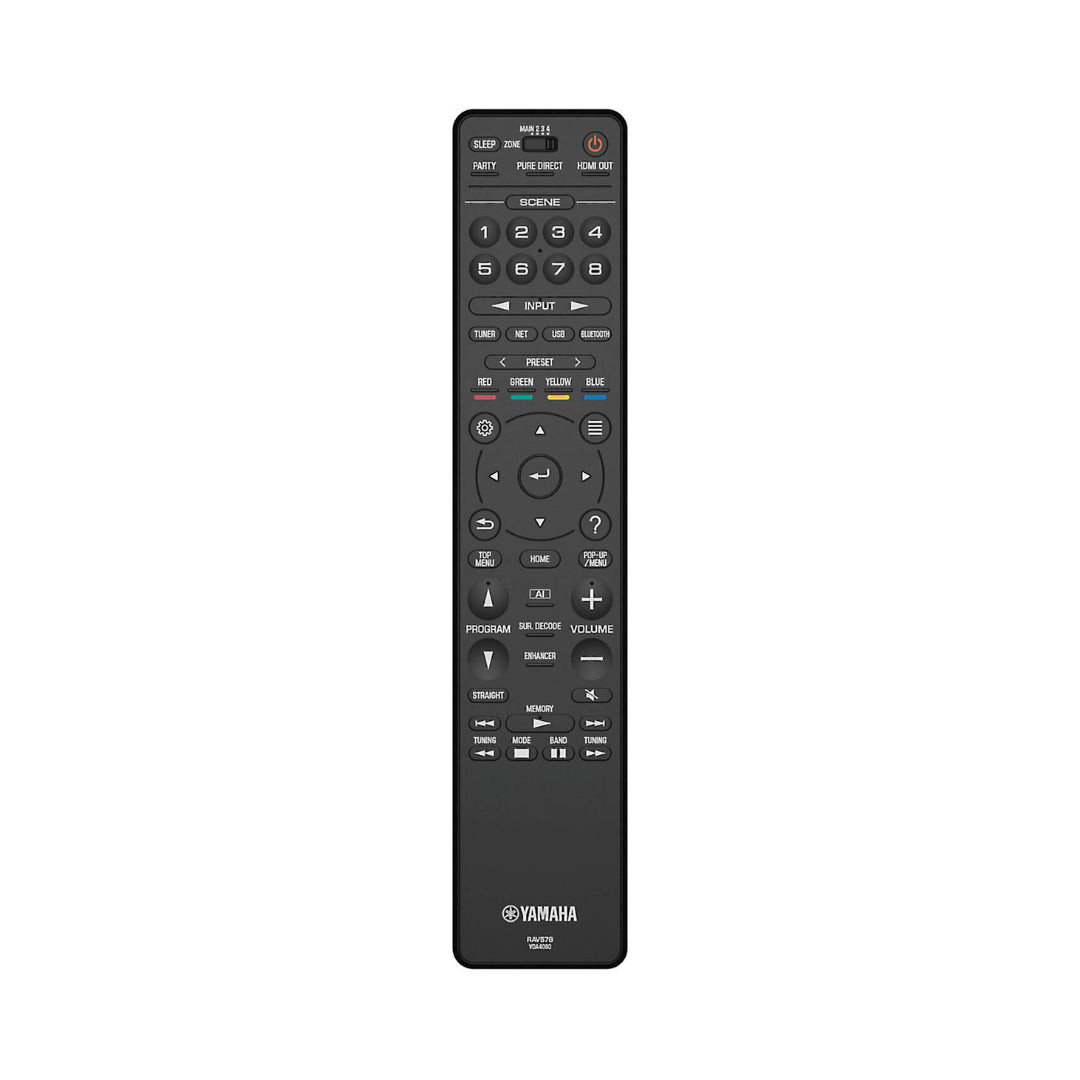 Yamaha Aventage RX-A6A 9.2 Channel 8K AV Receiver with Dolby Atmos & Wi-Fi - Premium Home Theater System for Movies, Music & Gaming