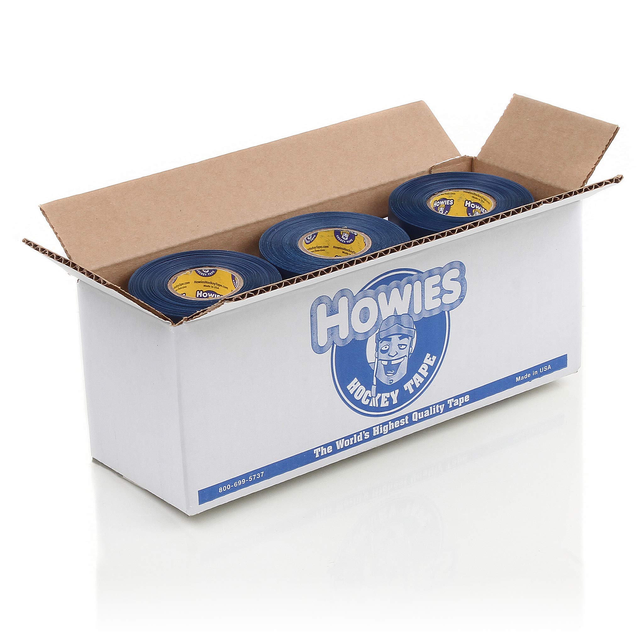 Howies Hockey Tape - Navy Blue Shin Pad Tape (12 Pack) | Premium Grip & Protection for Hockey Players | Ideal for Shin Guards, Sticks & Equipment Securing