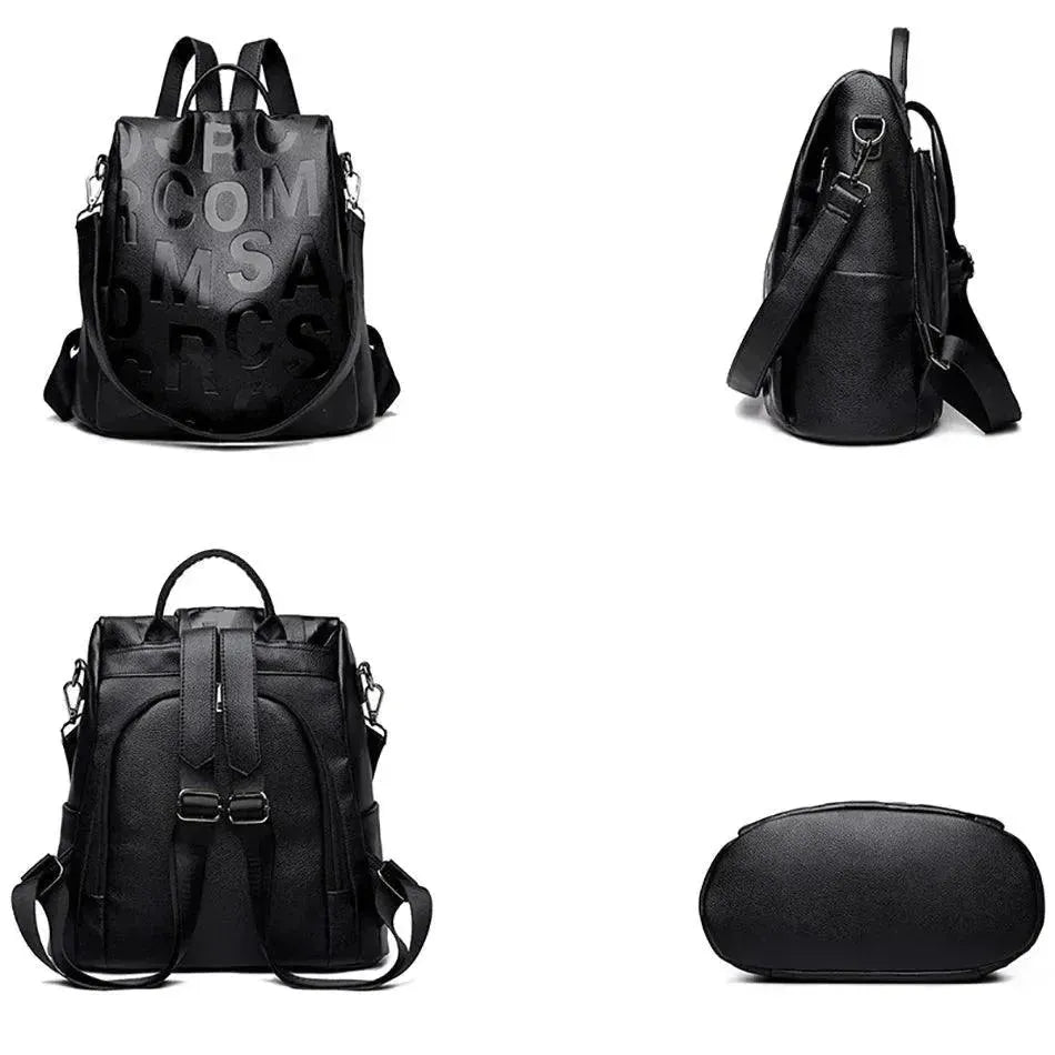 Premium Genuine Leather Women's Backpack - Stylish & Durable for Work, Travel & Everyday Use
