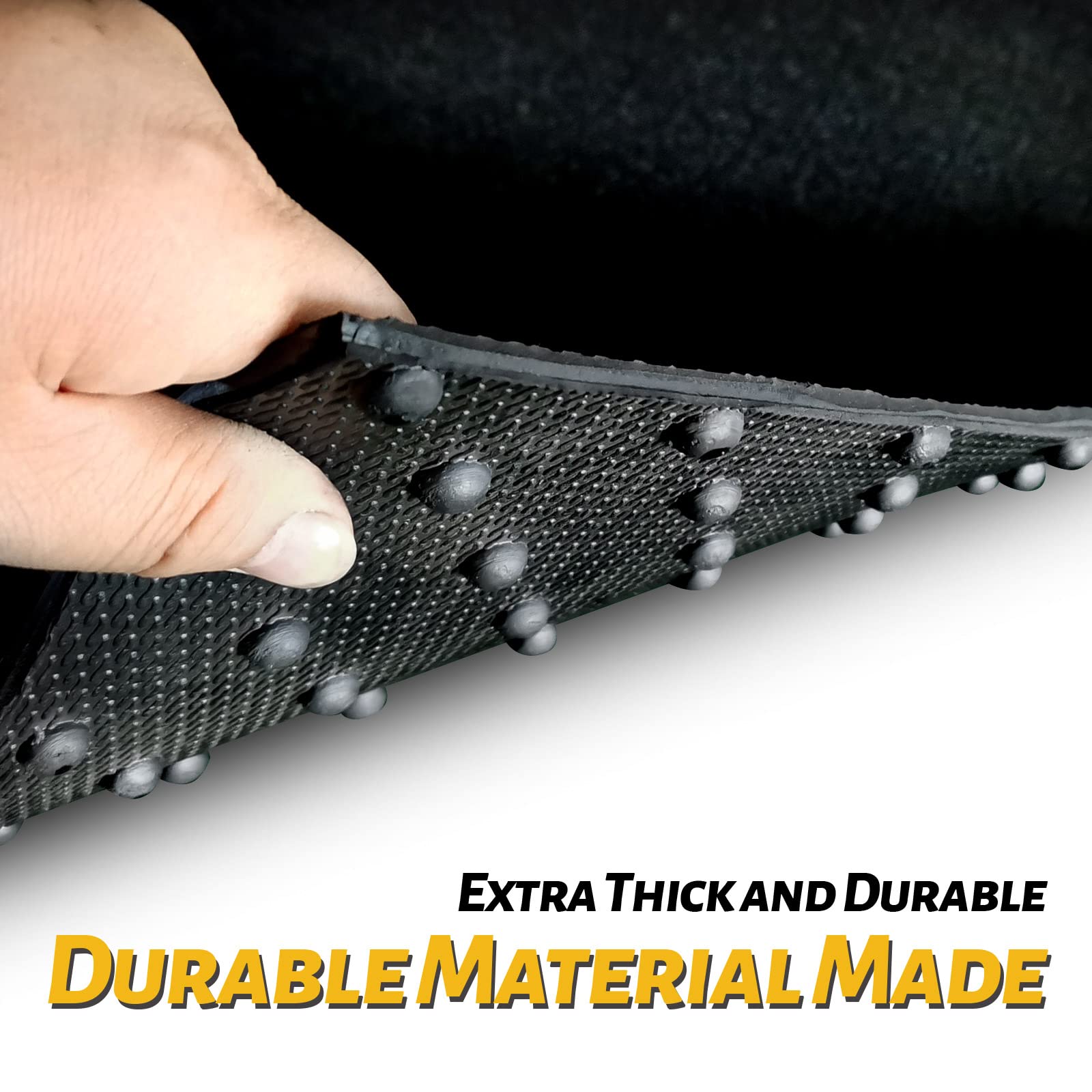Heavy Duty Rubber Truck Bed Mat for 2005-2023 Toyota Tacoma 6ft Bed - Extra Thick, Black, Custom Fit Bed Liner | Durable Protection for Hauling, Off-Roading & Work Trucks