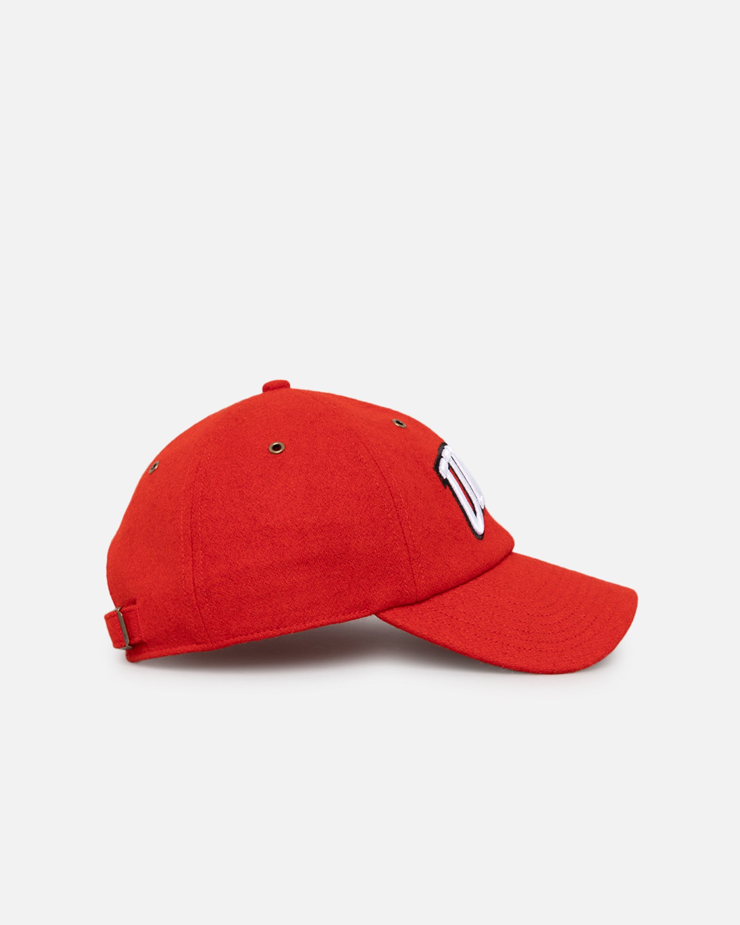 47 Brand UNLV Las Vegas Rebels Wooly Clean Up Strapback Hat - Red | Adjustable Baseball Cap for College Sports Fans, Game Day & Casual Wear