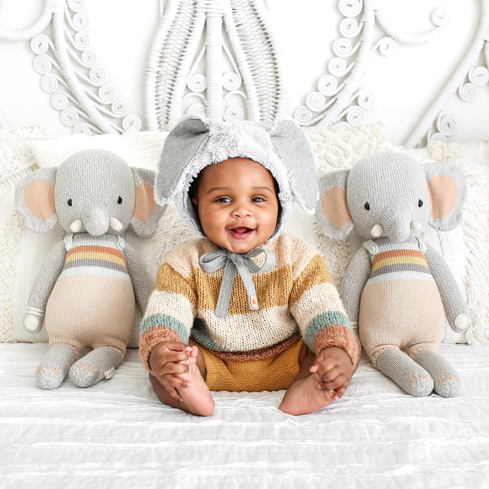 Evan the Elephant Plush Toy - Soft & Cuddly Stuffed Animal for Kids, Perfect for Bedtime, Playtime & Gifts