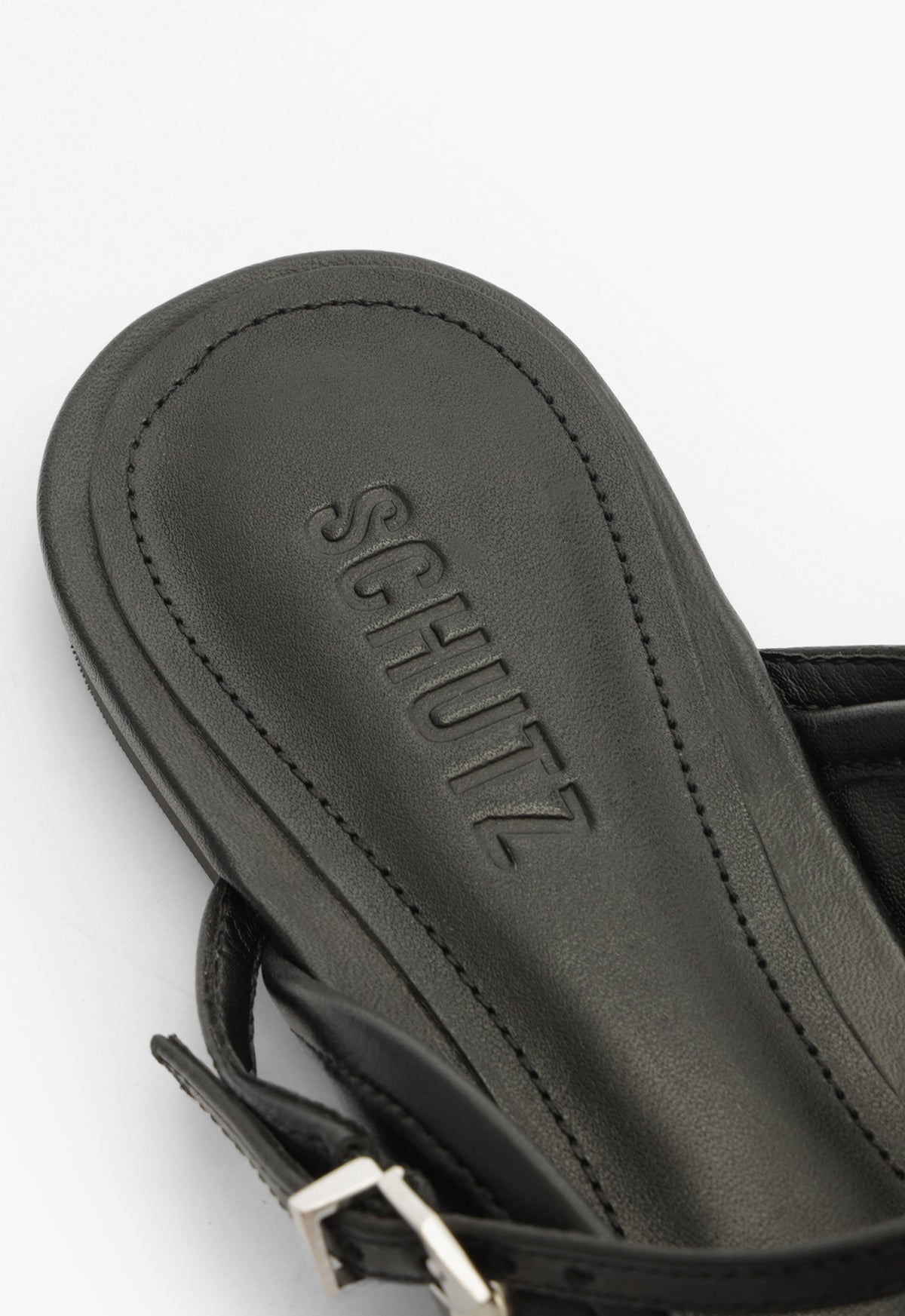 Arissa Black Leather Mule Flats for Women - Comfortable Slip-On Shoes for Casual Wear, Office & Travel