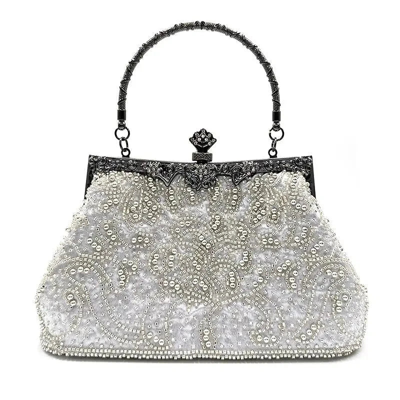 Elegant Evening Bag for Women - Clutch Purse with Rhinestone Decor - Perfect for Parties, Weddings & Special Occasions