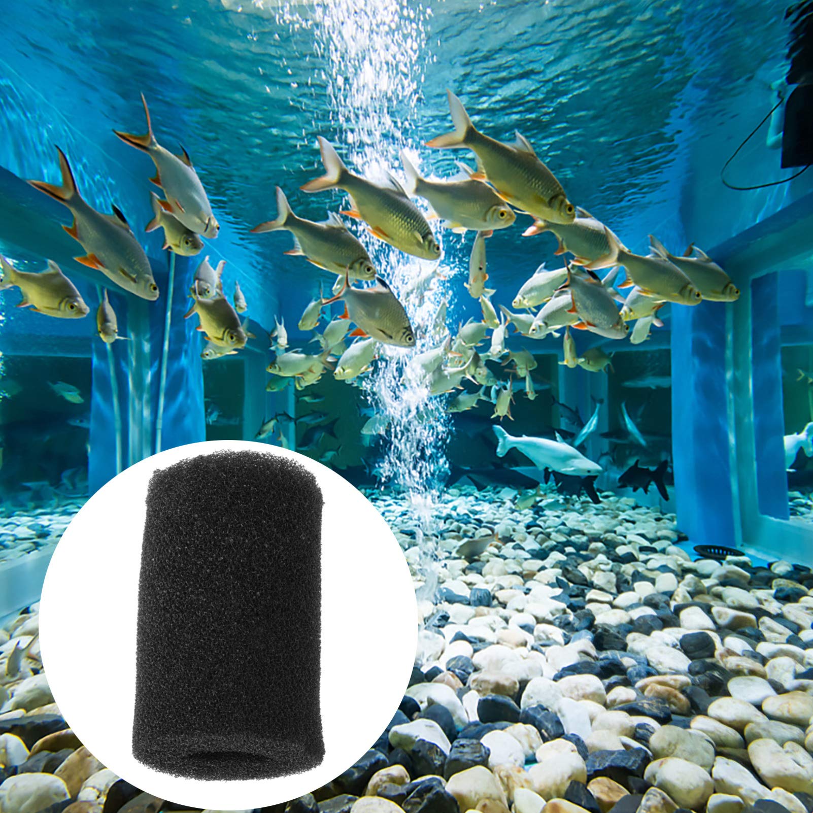 Balacoo Aquarium Sponge Roll - 2 Pack Pre-Foam Sponge Filter Media for Fish Tank, Aquarium Intake Cover, Biological Filtration (Perfect for Freshwater & Saltwater Tanks, Shrimp Breeding, and Betta Fish Habitats)