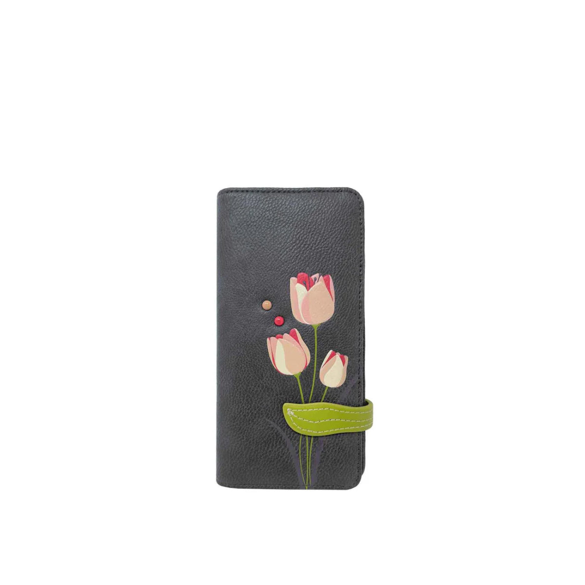 Espe Tulip Wallet - Slim RFID Blocking Women's Wallet with Card Slots & Zipper Pocket | Perfect for Travel, Shopping & Everyday Use