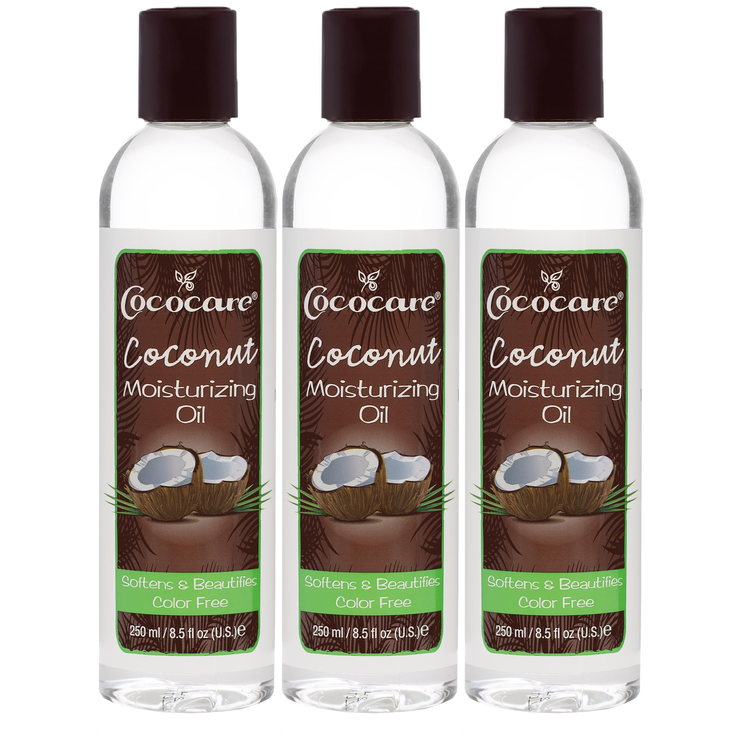 Cococare 100% Pure Coconut Oil for Skin & Hair - 8.5 Fl Oz Natural Moisturizer - Hydrating Body Oil for Dry Skin, Hair Care & Massage - Great for DIY Beauty Recipes & Aromatherapy