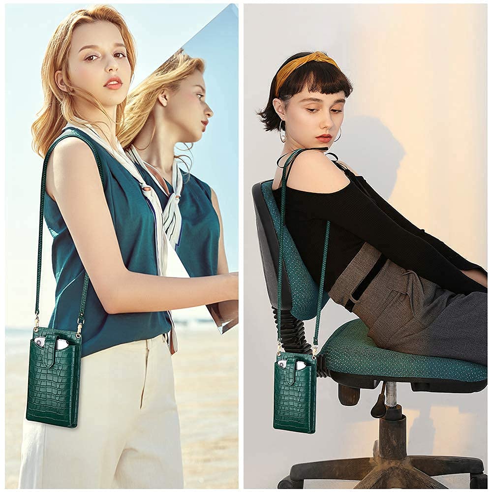 Peacocktion Women's Small Crossbody Bag - Stylish Cell Phone Purse with Adjustable Shoulder Strap - Perfect for Travel, Shopping & Everyday Use