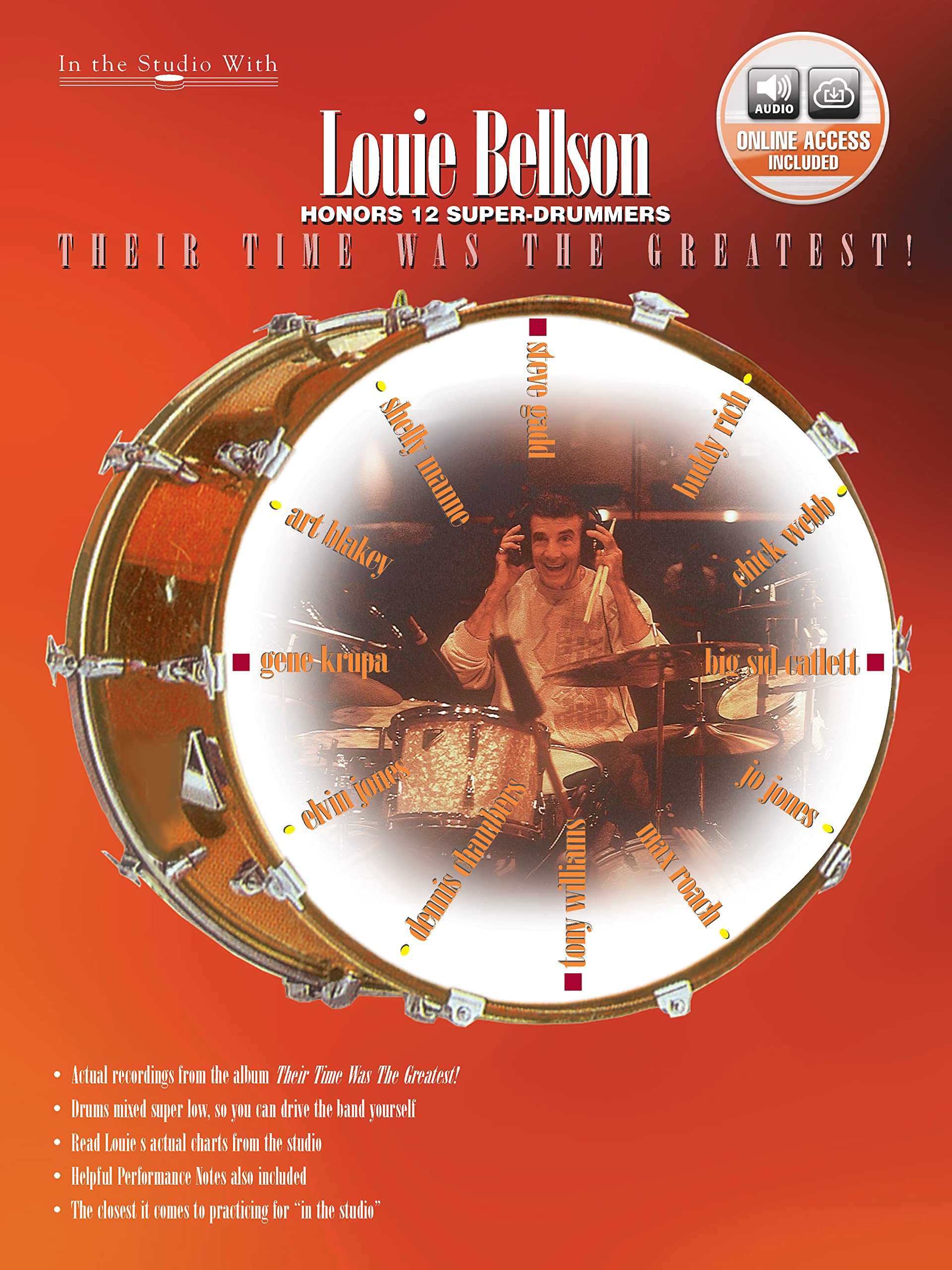 Louie Bellson - Their Time Was the Greatest! Book & Online Audio: Honoring 12 Legendary Drummers | Jazz Music Education, Drumming Techniques & History | Perfect for Musicians, Teachers & Music Lovers