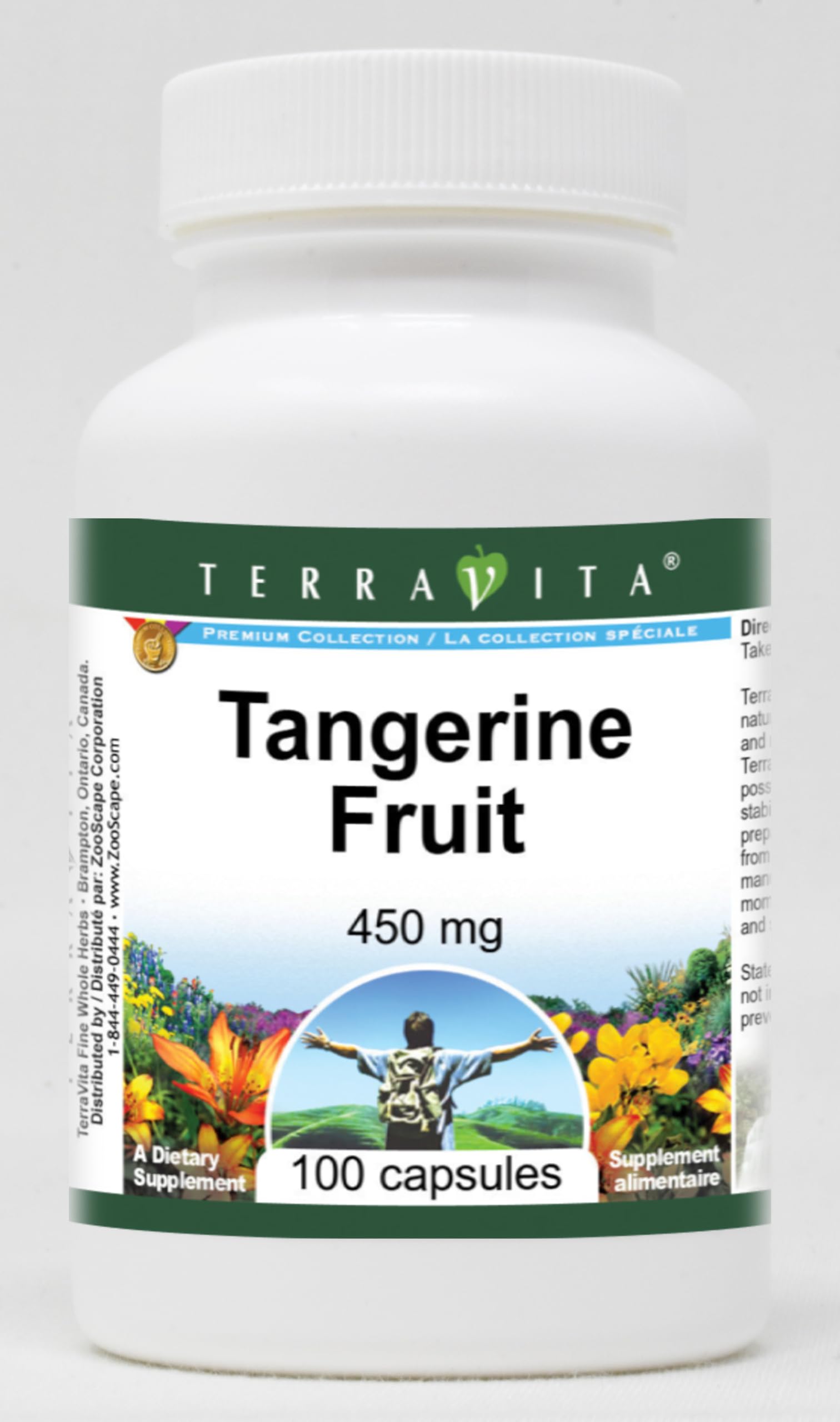 Premium Tangerine Fruit Extract 450mg (100 Capsules per Bottle, 2-Pack) - Natural Citrus Supplement for Immune Support & Energy Boost - Perfect for Daily Wellness & Fitness Routines