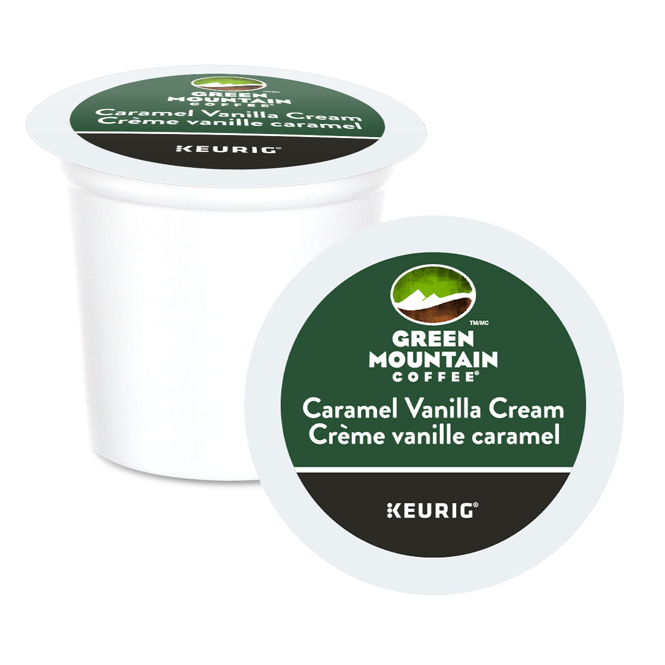 Green Mountain Coffee Caramel Vanilla Cream K-Cup® Pods 24 Pack - Single Serve Coffee Pods for Keurig Brewers - Perfect for Office, Home & Morning Coffee Break