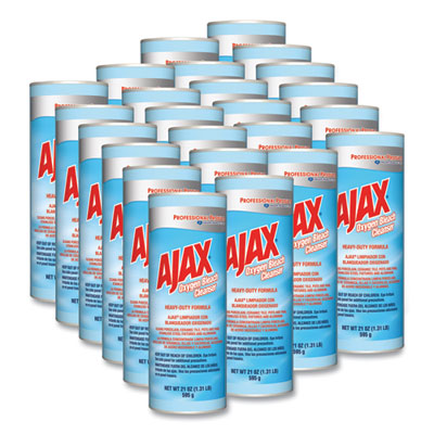 Ajax® Oxygen Bleach Powder Cleanser - 21oz Can (Pack of 24) | Multi-Surface Stain Remover for Laundry, Kitchen & Bathroom Cleaning