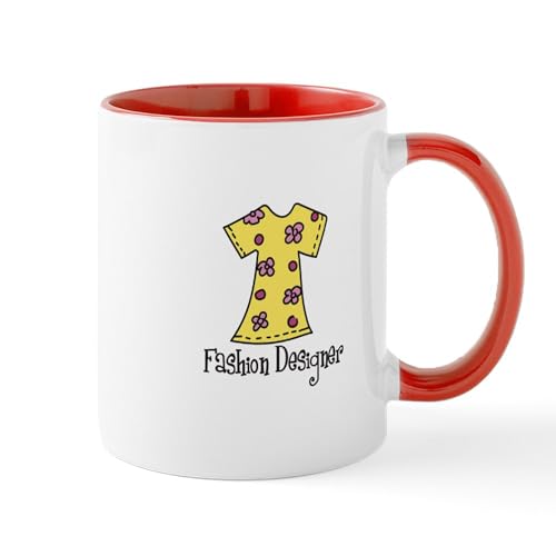 White/Red Inside - Fashion Designer Mugs
