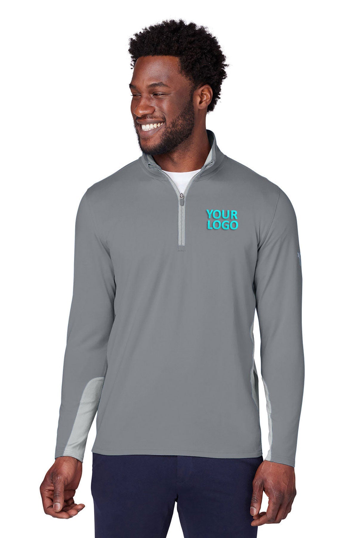 Custom Puma Men's Gamer Golf Quarter Zip Pullover - Quiet Shade | Performance Golf Wear for Men | Perfect for Golf Tournaments & Casual Wear