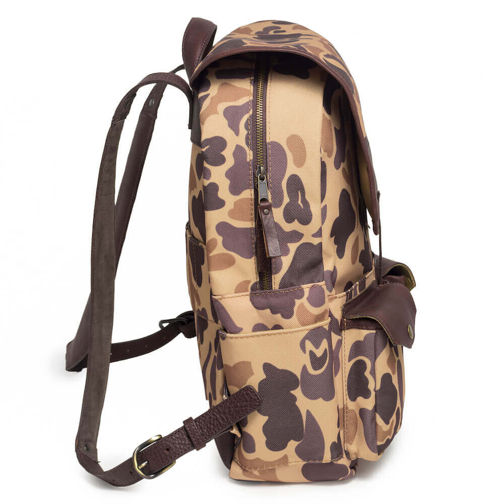 Durable Waxed Canvas Backpack for Men & Women - Water-Resistant Vintage Style Laptop Bag for Travel, Hiking & Everyday Use