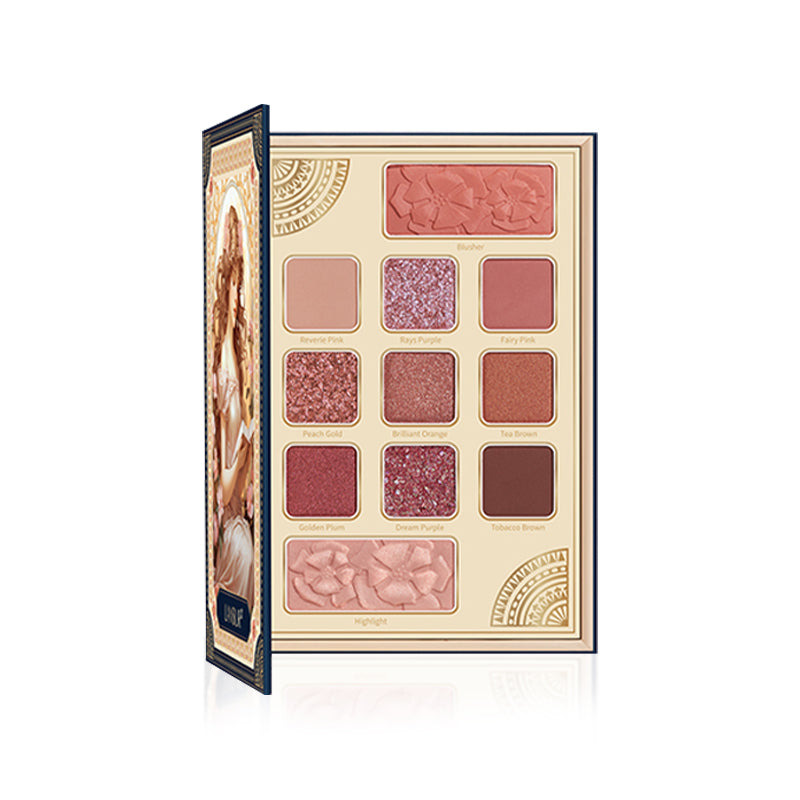 LANSUR Twilight Fairy Eye & Cheek Palette - 6 Color Blush & Eyeshadow Makeup Set for Natural Glow | Perfect for Day & Night Looks, Bridal & Party Makeup