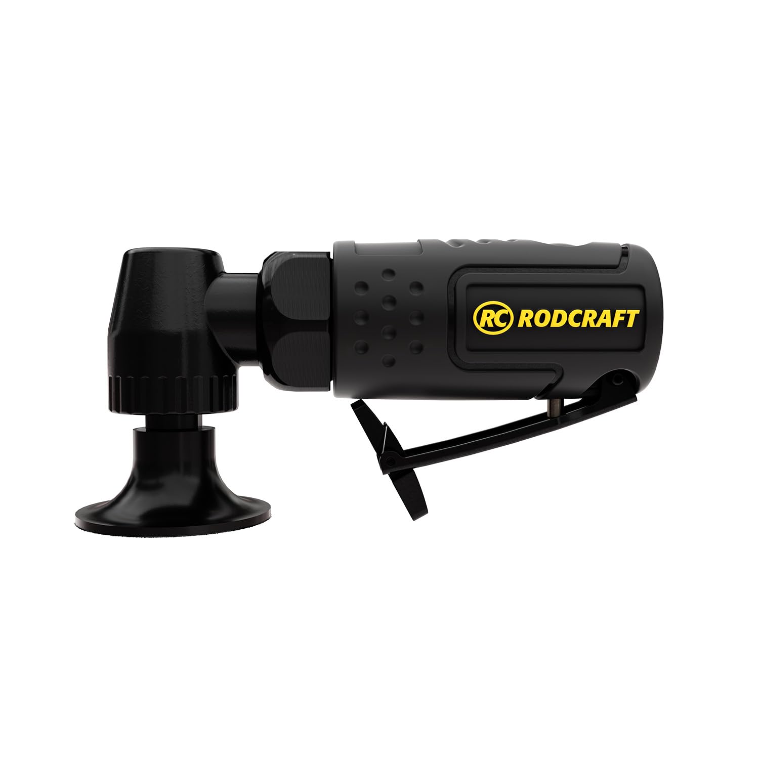RC7601 Mini Air Disc Sander Angled - Compact Pneumatic Tool for Woodworking, Metal Polishing & DIY Projects | Perfect for Tight Spaces & Detailed Sanding
