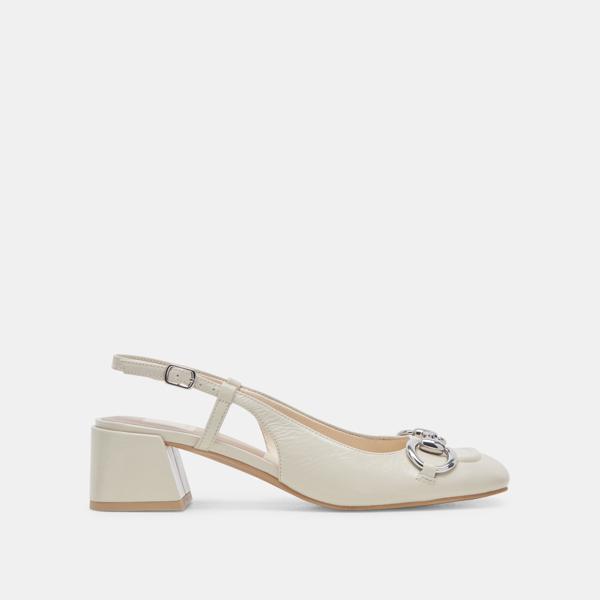 MELLI HEELS IVORY CRINKLE PATENT - Elegant Women's High Heel Pumps for Weddings, Parties & Office Wear