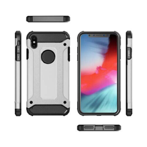 SuperGuardZ Heavy Duty Slim Shockproof Protective Case for iPhone Xs/iPhone X - Armor Cover [Silver] | Perfect for Outdoor Activities, Travel & Everyday Protection