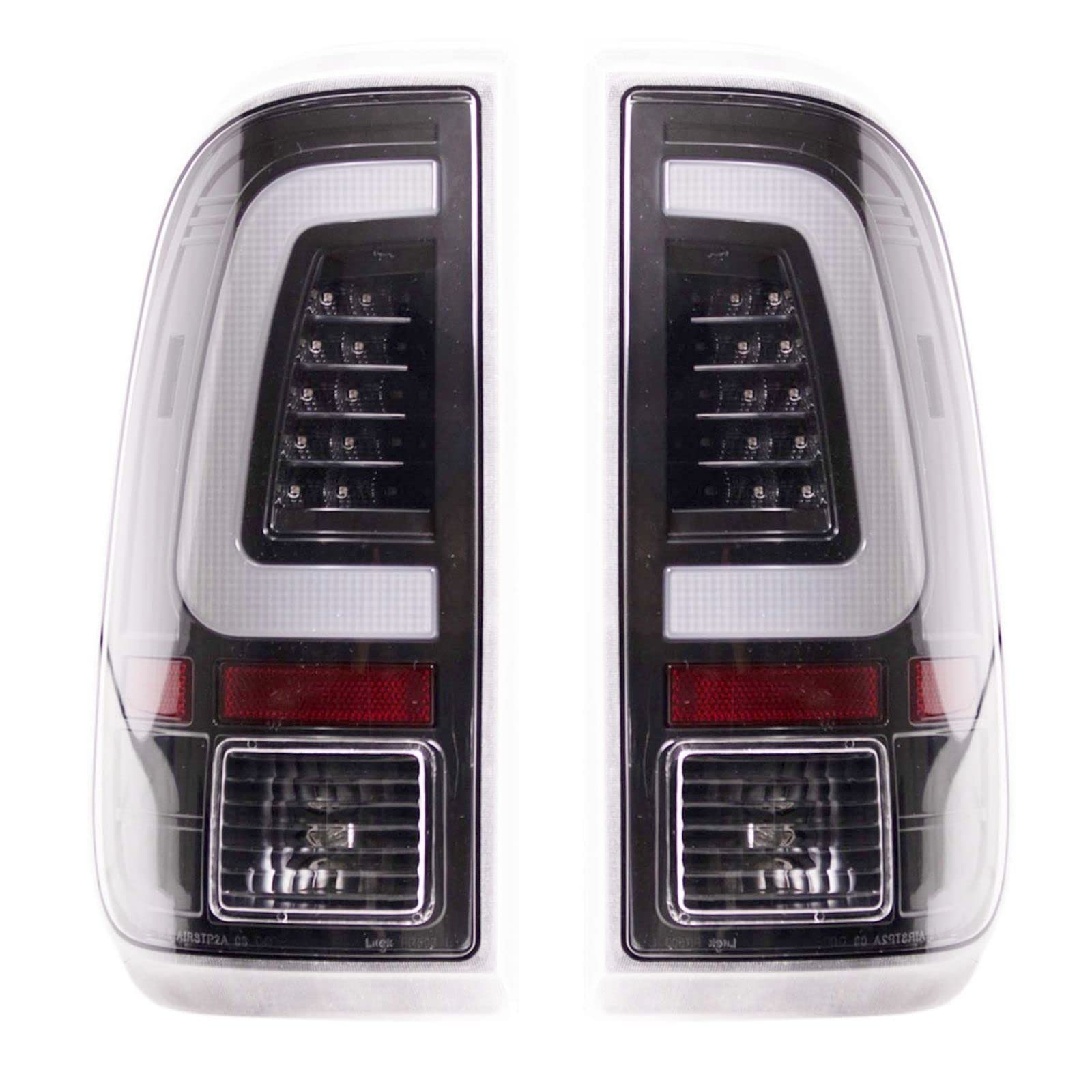 Ford F-250 F-350 Super Duty Rear Tail Lights Set (2008-2016) - Halogen Compatible Replacement for FO2800208 FO2801208 - Perfect for Night Driving & Enhanced Vehicle Safety