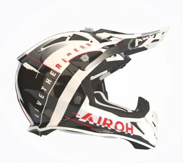 Airoh Aviator Ace Amaze Gloss Red Motorcycle Helmet - Lightweight DOT Certified Full Face Helmet for Men & Women - Perfect for Street Biking, Racing & Urban Commuting