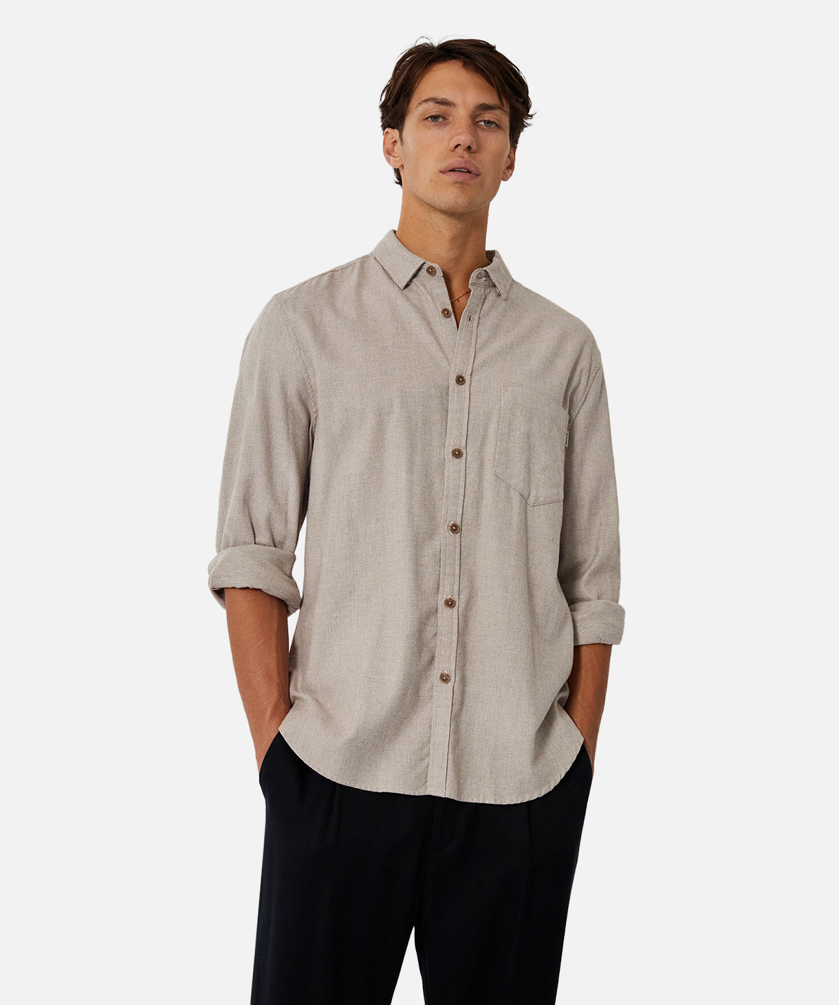 The Rockford LS Shirt - Premium Tweed Button-Up for Men | Casual & Business Wear | Perfect for Office, Dates & Outdoor Events