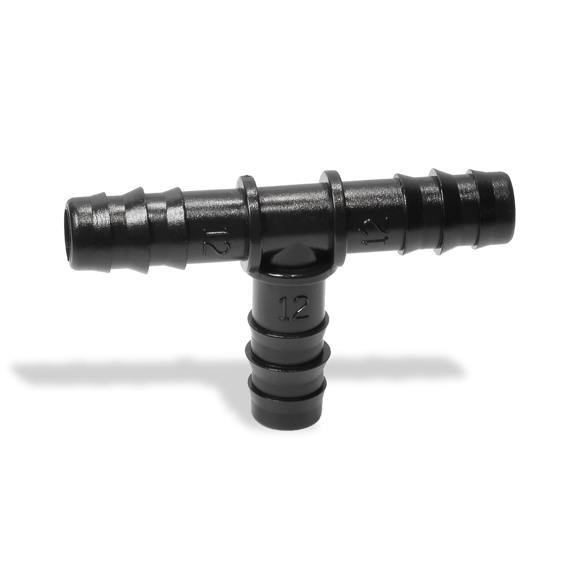 1/2 Inch PVC Barbed Tee Fitting - Insert for Tubing Hose Water Line - SCH 40 Tee for 1/2 PVC Pipe - Perfect for Irrigation, Plumbing, and DIY Water Systems