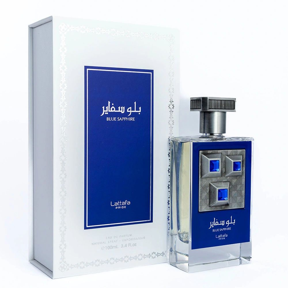 Lattafa Pride Blue Sapphire EDP Perfume for Women - 3.4 oz / 100ml - Long Lasting Floral Fragrance for Date Night & Special Occasions