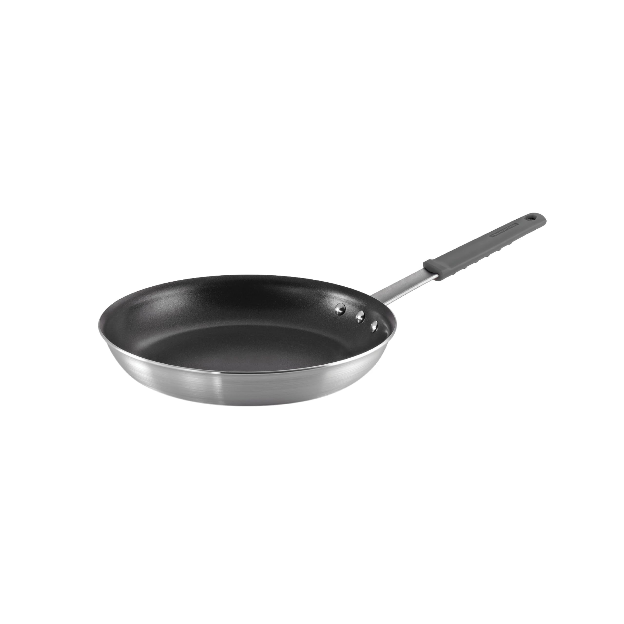Tramontina Professional 12-Inch Nonstick Frying Pan - Heavy-Gauge Aluminum Skillet with Reinforced Coating, Gray Handle, Dishwasher & Oven Safe - Perfect for Searing, Frying & Baking at Home