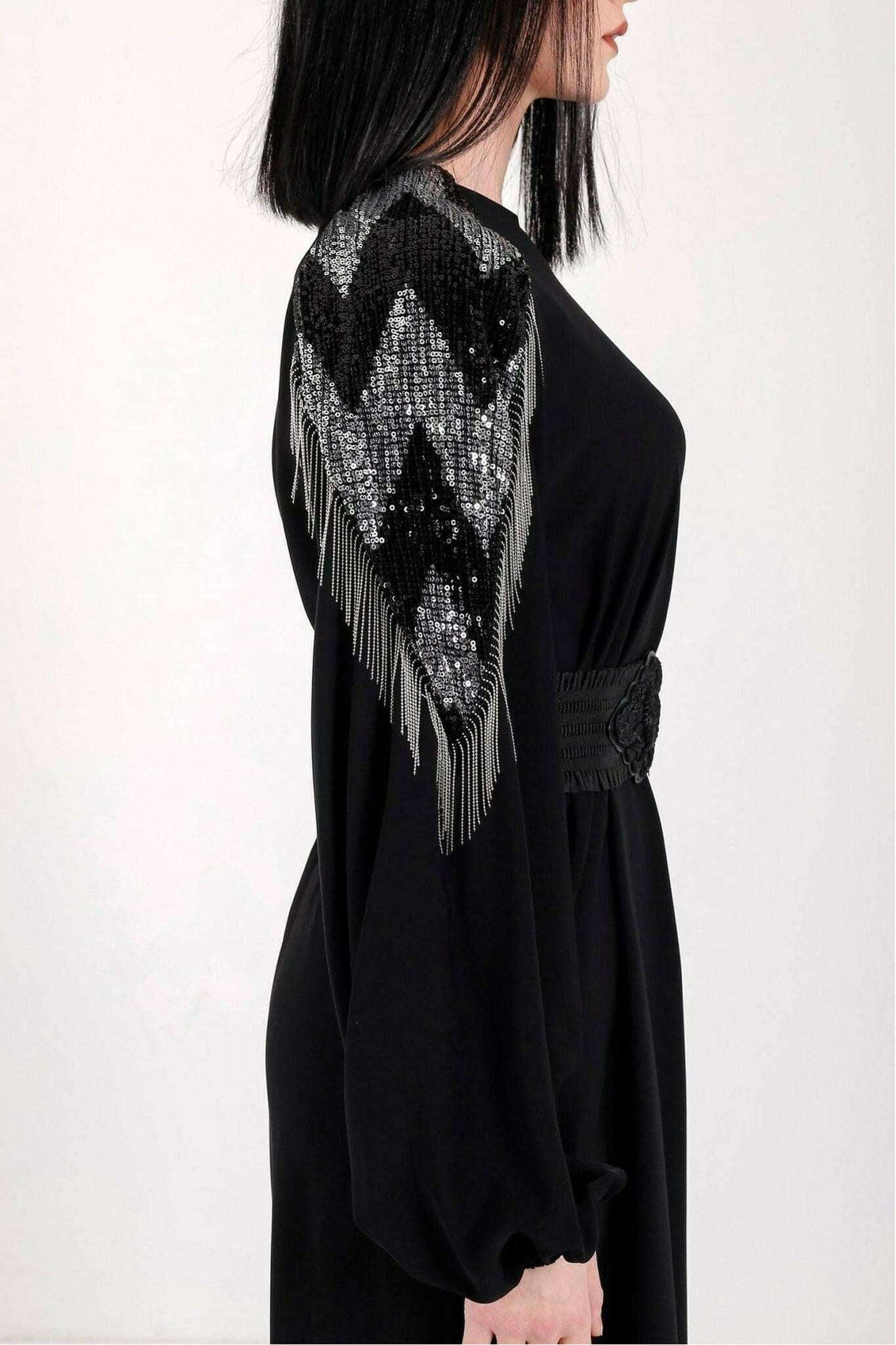 Lara Long Maxi Abaya - Elegant Black Muslim Dress for Women | Perfect for Prayer, Special Occasions & Everyday Wear
