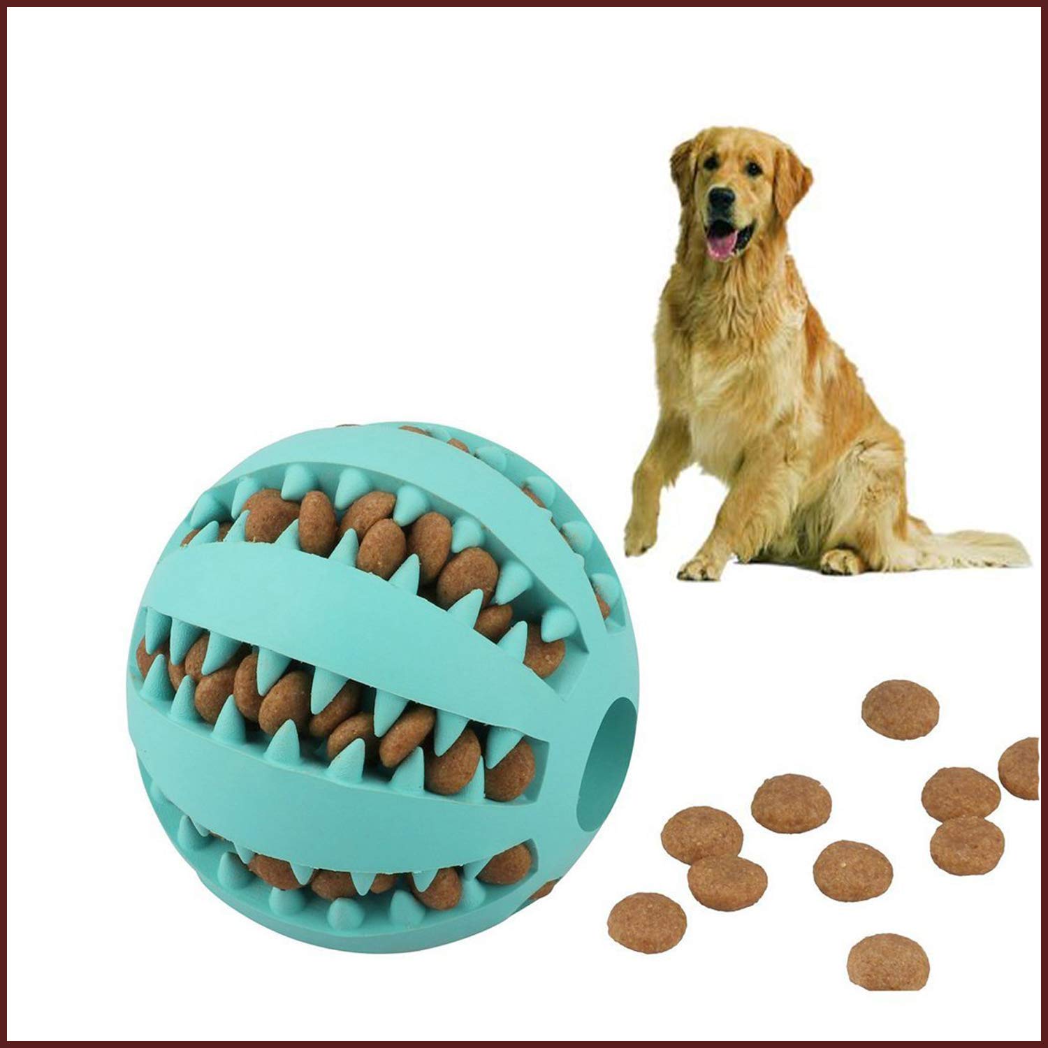 CYOIDAI Durable Dog Ball Toys with Silicone Feeding Bowl Mat - Interactive IQ Puzzle Chew Toys for Small & Large Dogs - Teeth Cleaning, Chewing, Playing & Treat Dispensing - Perfect for Indoor Play, Training & Mental Stimulation