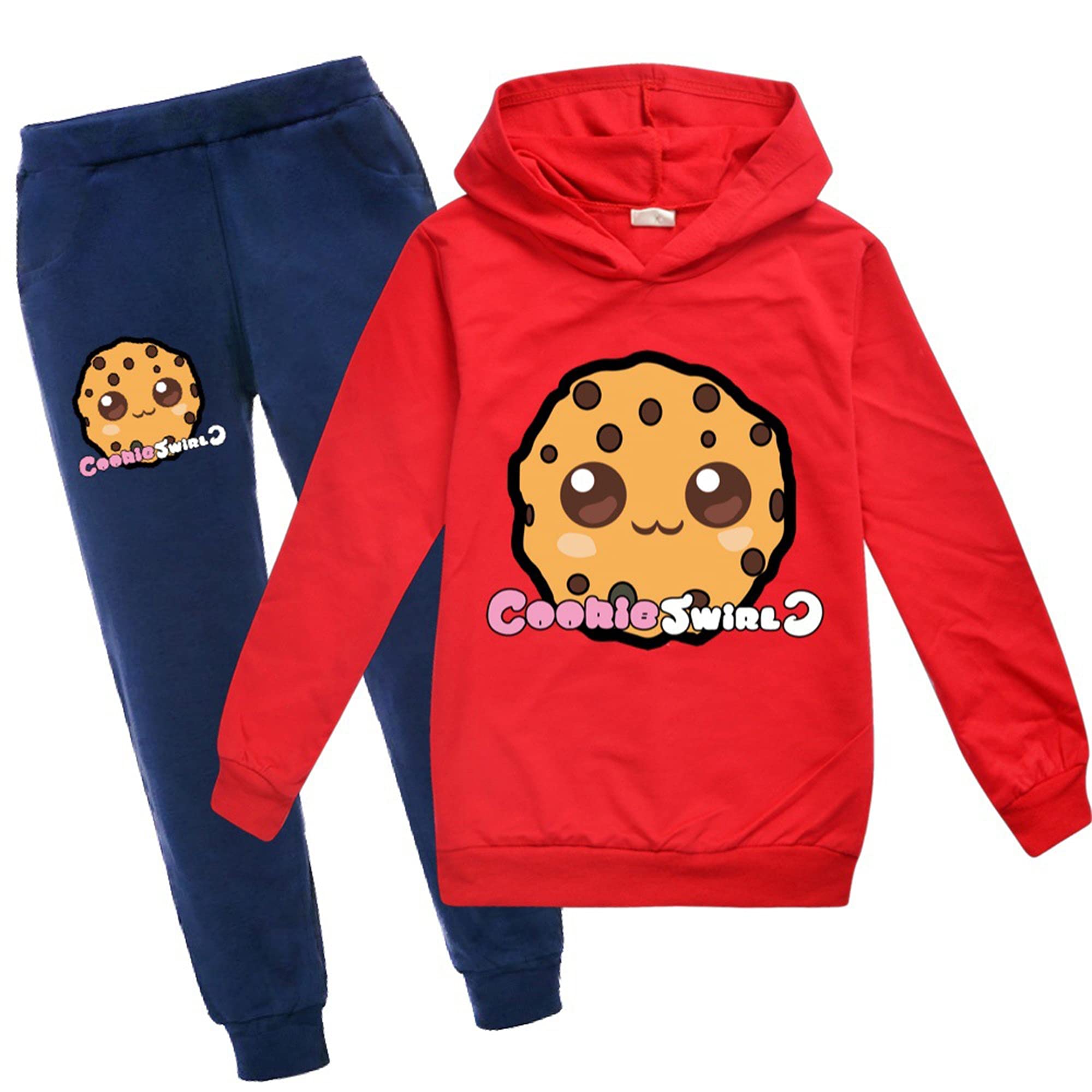 Cookie Swirl C Novelty Pullover Hoodie & Sweatpants Set for Boys & Girls - 2-Piece Outfit for Kids, Cute Cartoon Character Sweatshirt & Joggers | Perfect for School, Playdates & Family Outings