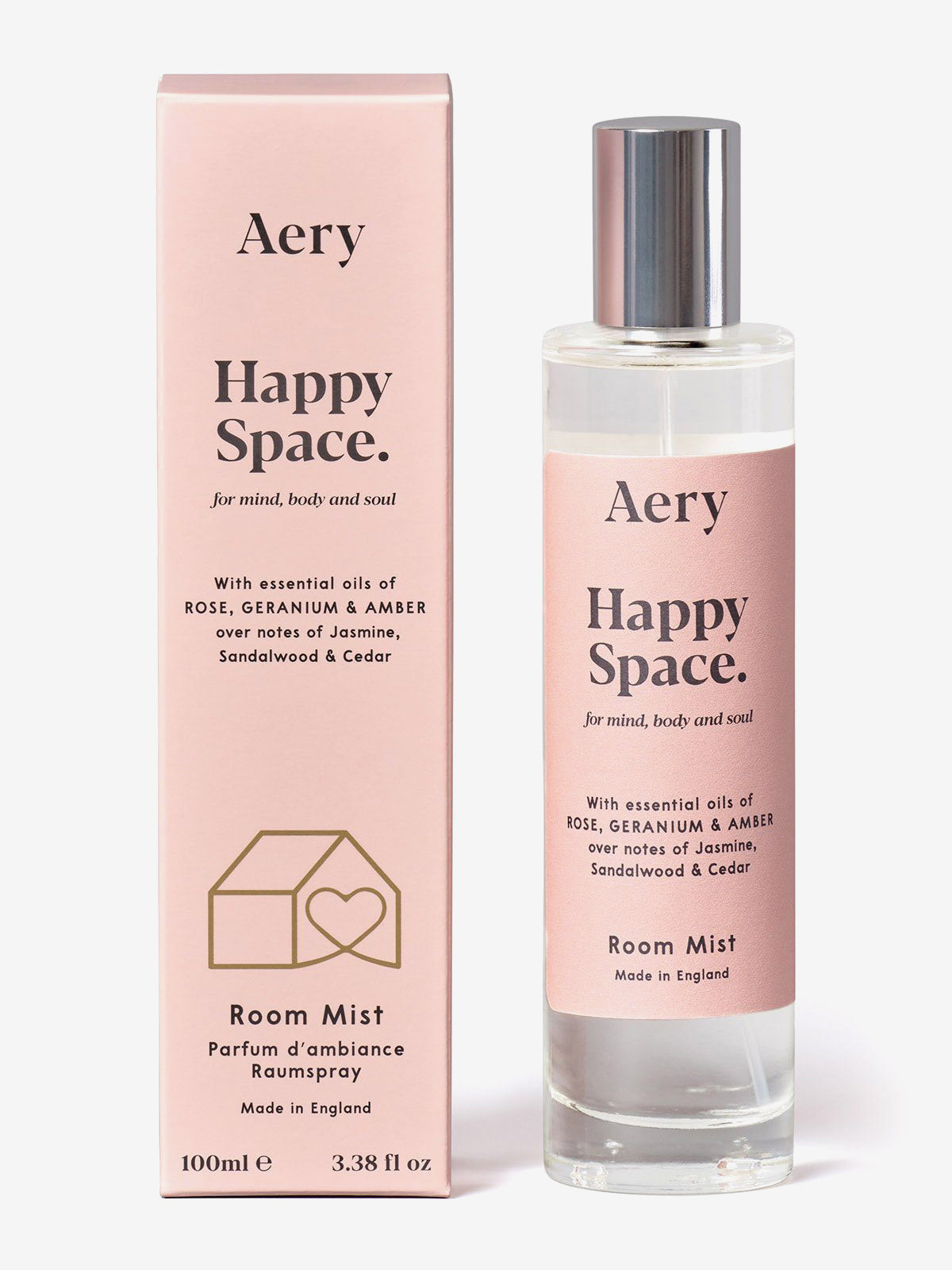 Aery Happy Space Aromatherapy Room Spray - Relaxing & Uplifting Scent for Home, Office & Bedroom