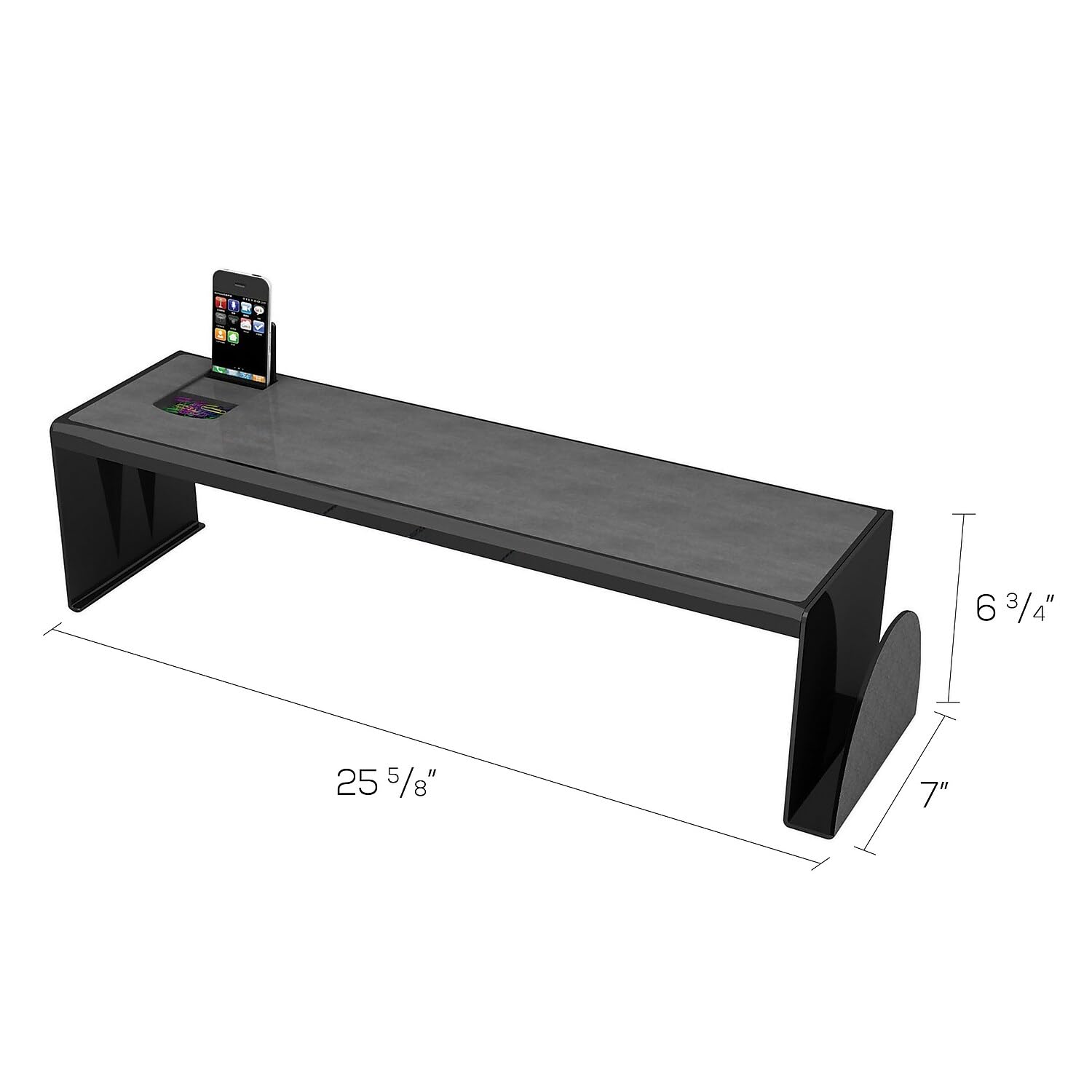 Deflecto Eco-Friendly Heavy Duty Desk Shelf Organizer - Durable Workspace Storage Solution for Office, Home & Study Spaces