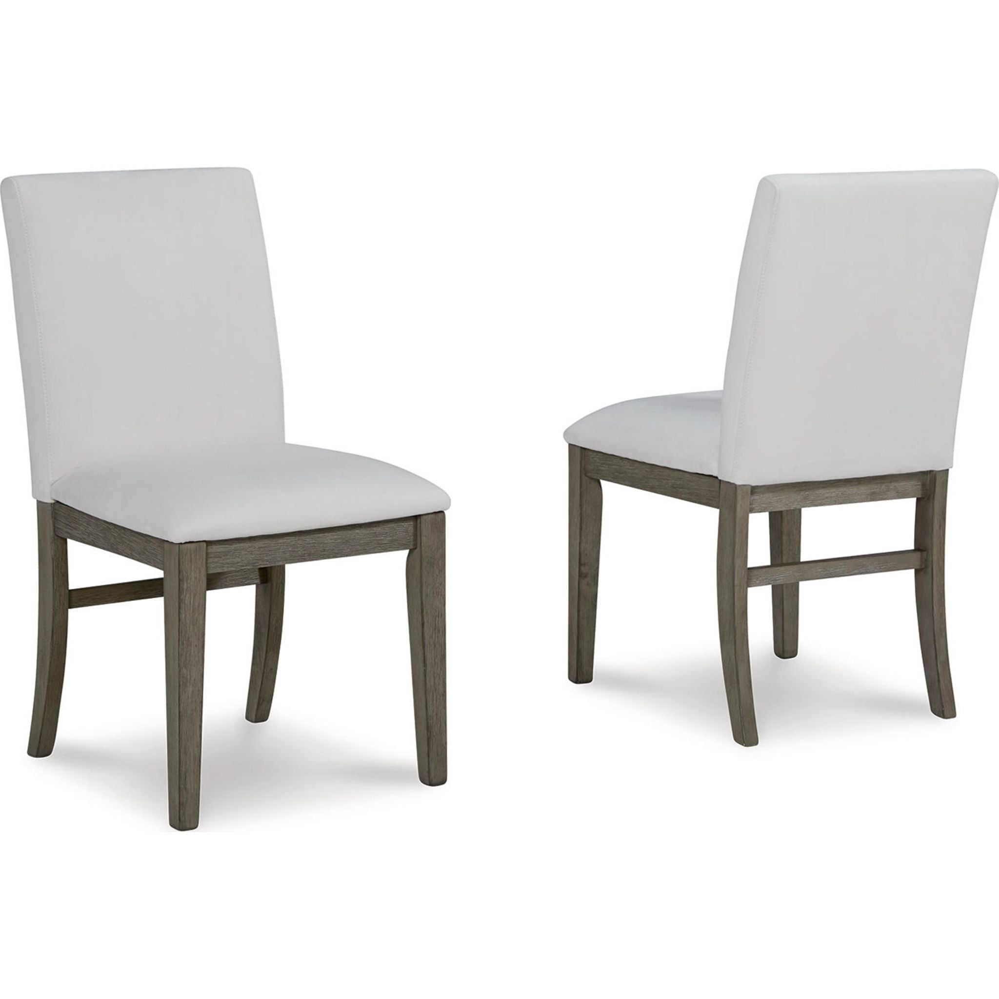 Anibecca Side Chair - Modern Gray/Off White Dining Chair (D970 01) for Kitchen, Dining Room & Office Workspace