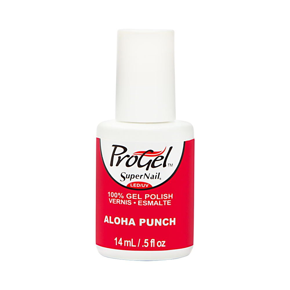 Supernail Gel Polish for Nails - Aloha Punch Shimmer (0.5 Fl Oz) | Long-Lasting & High Shine Nail Polish for Gel Manicures at Home or Salon | Perfect for Summer, Parties & Special Occasions