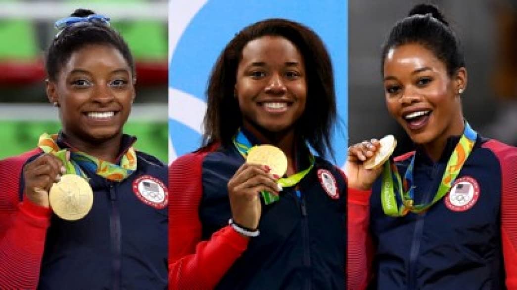 Spot Dog Simone Manuel - 36x48 Inch Premium Poster Print (IDP #PDI590233) | Wall Decor for Sports Fans, Gyms & Home Offices