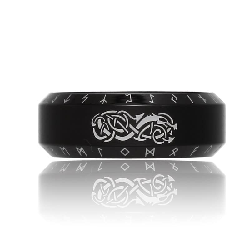 Elder Futhark Viking Ring - Norse Alphabet Rune Jewelry for Men & Women | Perfect for LARP, Cosplay, and Norse Mythology Enthusiasts
