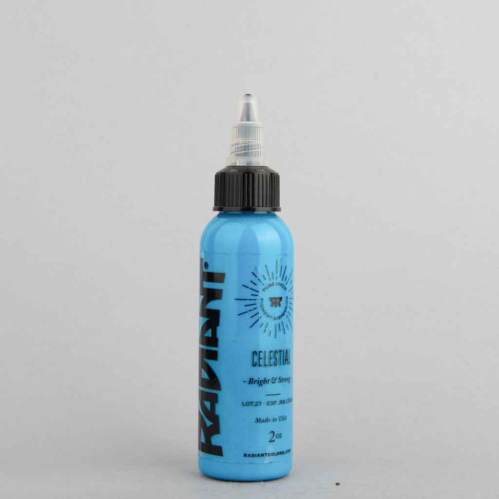 Premium Celestial Radiant Tattoo Ink - Professional Grade 1 oz Bottle for Vibrant & Long-Lasting Body Art - Perfect for Tattoo Artists, DIY Enthusiasts & Permanent Makeup