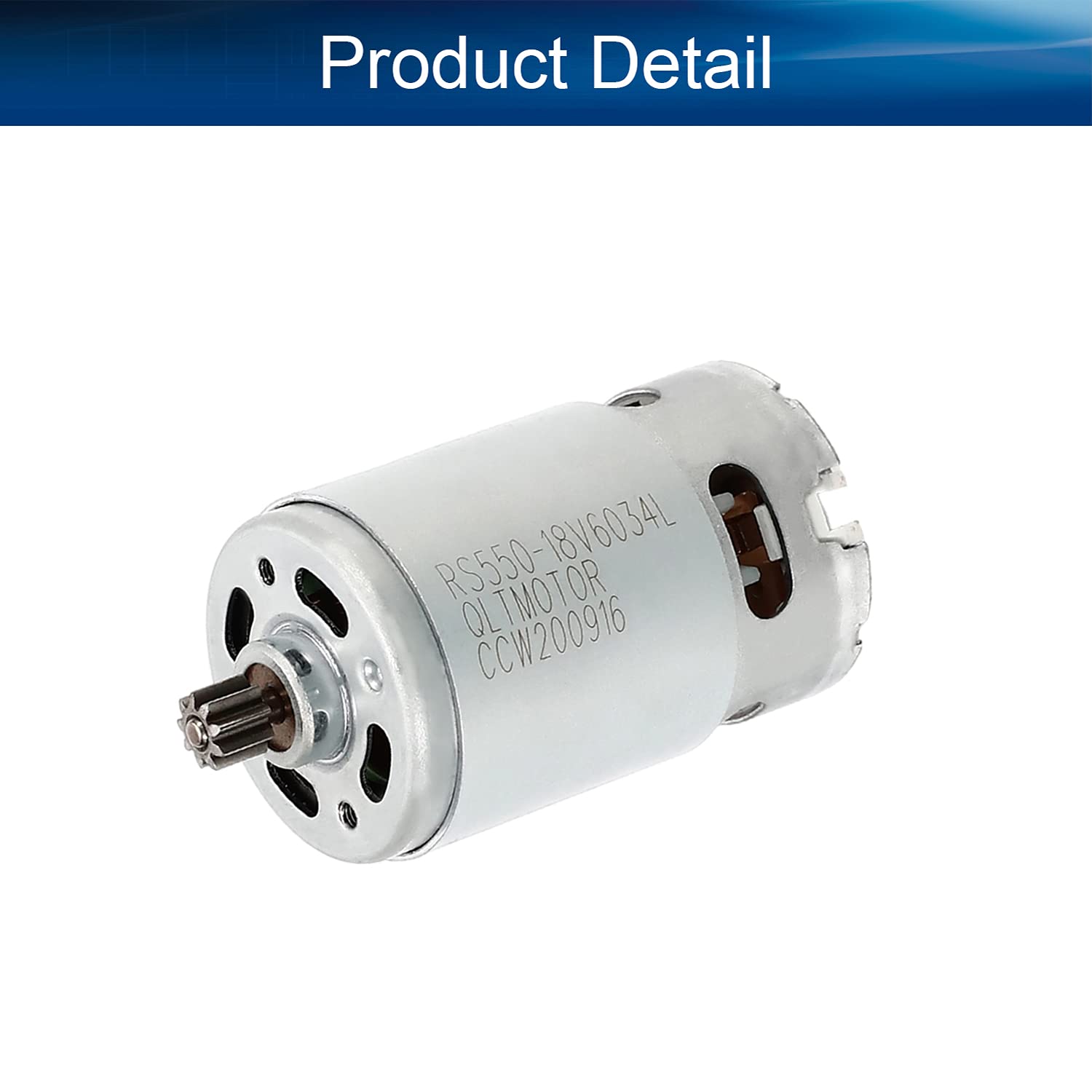 Heyiarbeit 20500RPM 18V DC Electric Motor with 9 Teeth Gear - High Power Replacement Motor for Cordless Hand Drills, Power Tools & DIY Projects - Perfect for Drilling, Screwing & Home Renovation Tasks