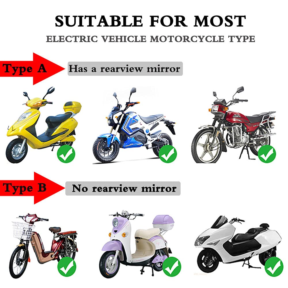 Waterproof Scooter Cover - HD Transparent Windproof & Rainproof Sunshade for Electric Bikes & Scooters | Outdoor Commuting & Parking Protection - A-Green