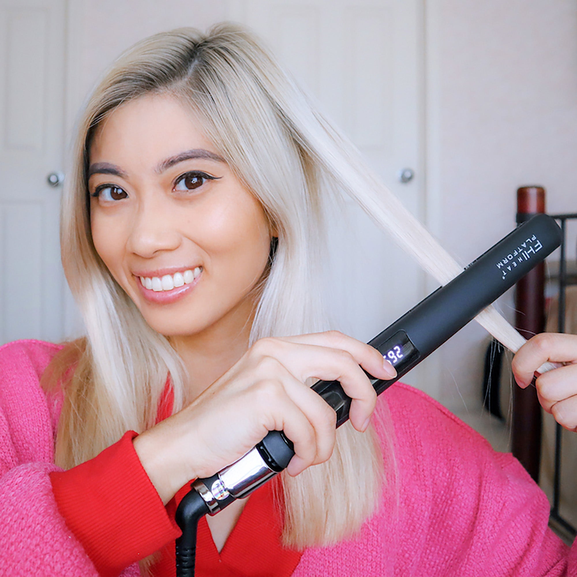 Platform Ti Sleek Titanium Pro Styler - Professional Hair Styling Iron for Salon-Quality Results at Home | Perfect for Straightening, Curling & Smoothing Hair
