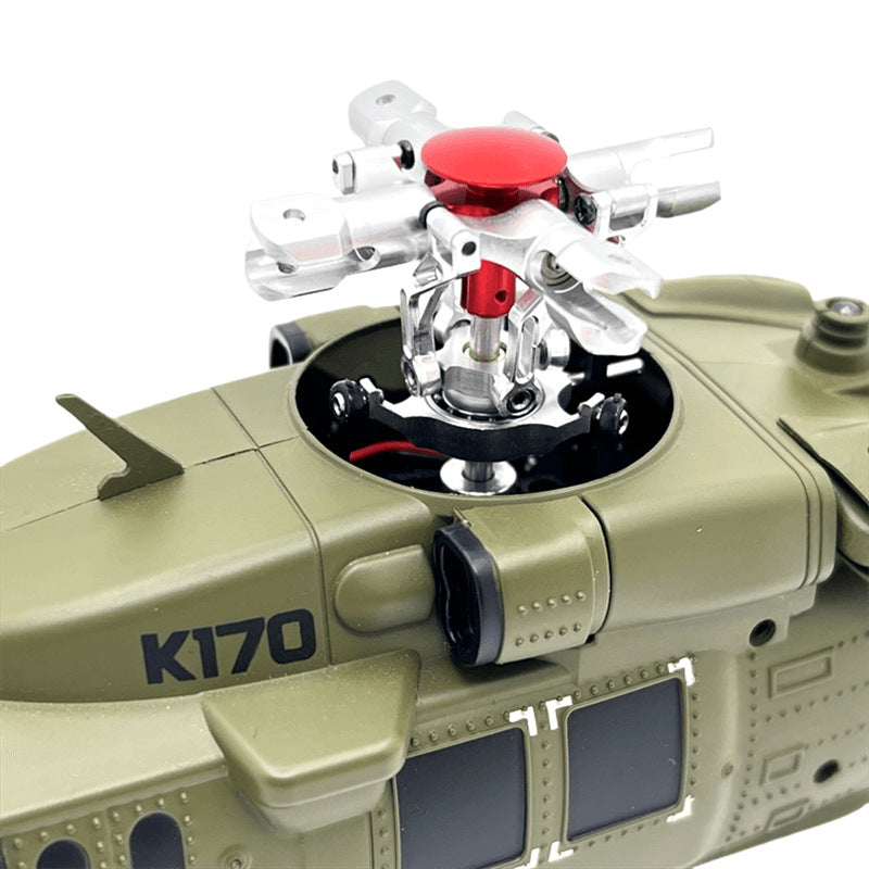 WLtoys K124 K170 RC Helicopter Upgrade Parts - Metal Swashplate, Rotor Head & Blade Grips for Enhanced Performance | Durable Replacement Components for RC Helicopter Enthusiasts | Perfect for Aerial Stunts, Racing & Outdoor Flying