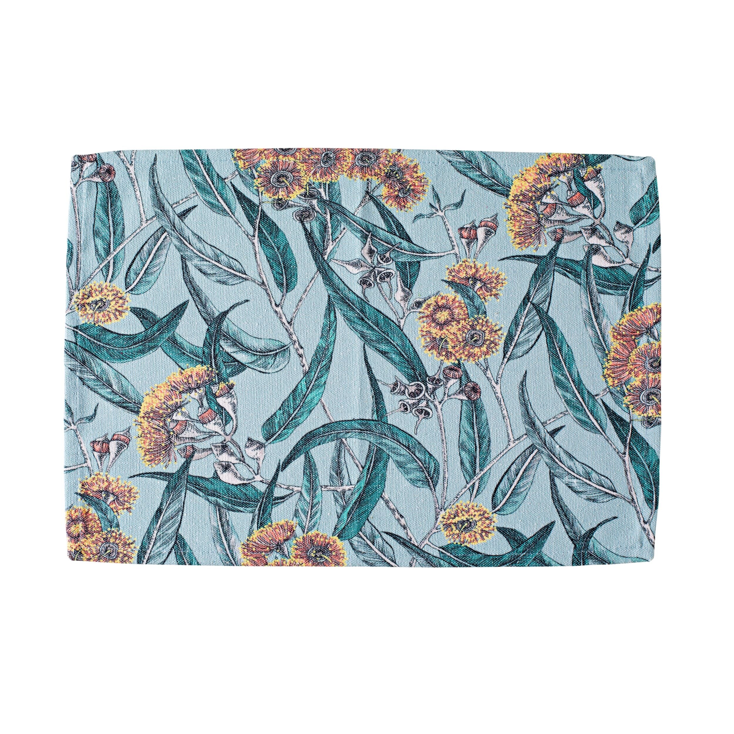 Premium Aruba Orange Gum Nut Placemat Set - 33x48cm Natural Fiber Table Mat for Dining, Kitchen, and Outdoor Use - Eco-Friendly and Durable Home Decor