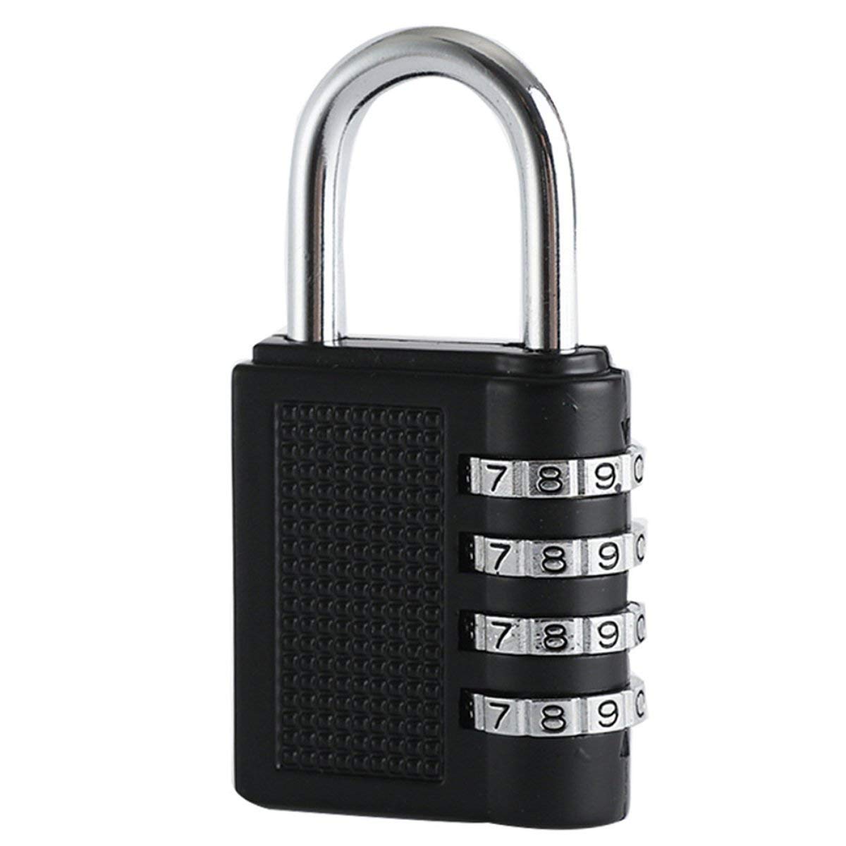 **Greewen 4-Digit Combination Lock - Weatherproof & Secure Padlock for Home, School, Gym, Outdoor Shed & Locker - Durable Black Dial Lock for Enhanced Security**    *(Perfect for securing gym lockers, school backpacks, outdoor sheds, toolboxes, and travel luggage.)*